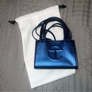 TELFAR - Small Shopping Bag - Cobalt w/ Dustbag